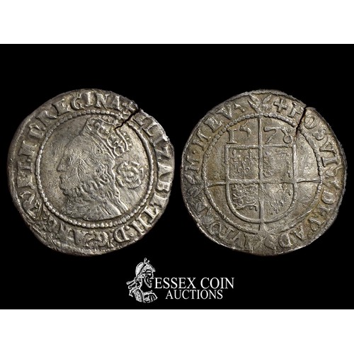 300 - Elizabeth I Threepence, fifth Issue, 1578. Silver, 1.41 grams. Obverse: Crowned left-facing bust, + ... 