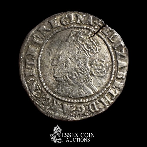 300 - Elizabeth I Threepence, fifth Issue, 1578. Silver, 1.41 grams. Obverse: Crowned left-facing bust, + ... 