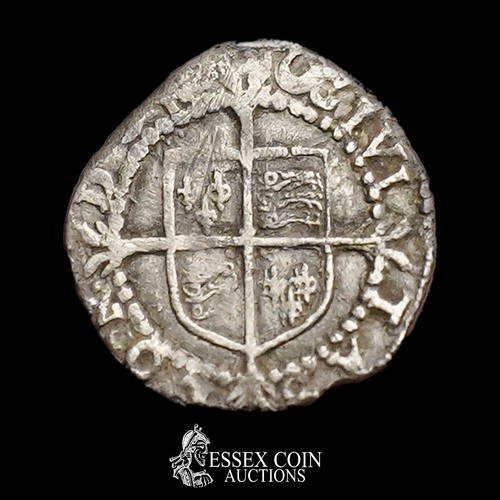 302 - Elizabeth I Penny, Sixth Issue 1582-1600. Silver, 0.45 grams, 12.95 mm. Obv: crowned left-facing bus... 