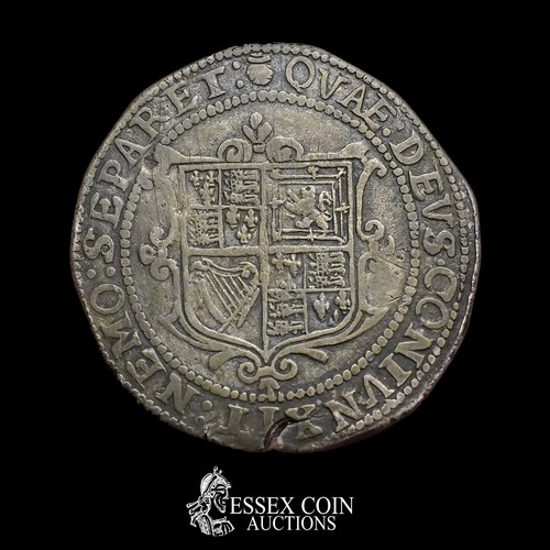 318 - James I Contemporary Counterfiet Halfcrown, 1603-25. Silver/copper? 10.20 grams, 34.10 mm. Obv: King... 