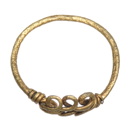 28 - Roman bronze finger ring. Circa 2nd-4th century AD. Copper-alloy, 23mm diameter x 7mm, 1.2g. Ring si... 