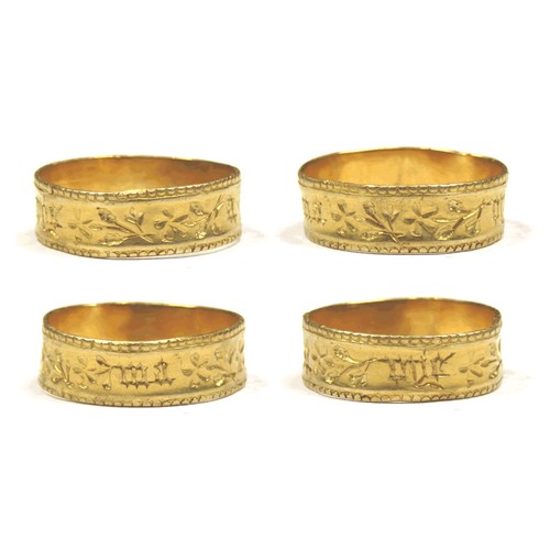 98 - Medieval Gold Posy Ring. Circa 13th-15th century AD. Gold, 2.01g. 17.5 mm. Ring size: UK, K. US, 5.5... 