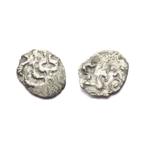 142 - North Thames Broad Oak Boar silver unit, Eastern, uninscribed coinage, (c.60-20 BC), Silver, 1.06g, ... 