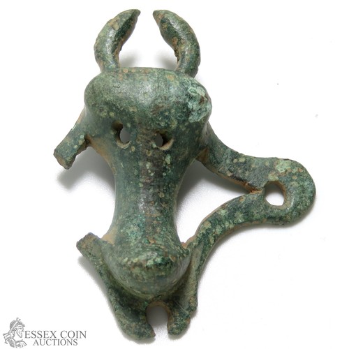 11 - Iron Age Bovine vessel mount. Circa, 1st century BC. 52mm x 40mm x 17mm, 27.0g. A bowl or bucket mou... 