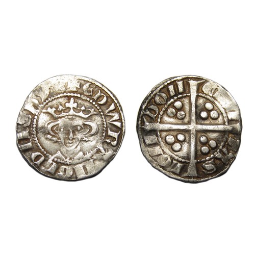 226 - Edward I Penny class 9b. Silver, 1.31g. 17.47 mm. Obv: crowned facing bust, star on breast, +ЄDW R A... 