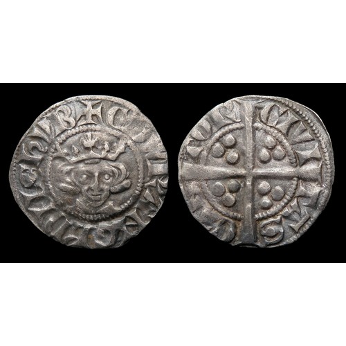 227 - Edward I penny, London. Silver 20mm, 1.36g. Obv: crowned facing bust, +ЄDW R ANGL DNS HYB. Rev: long... 