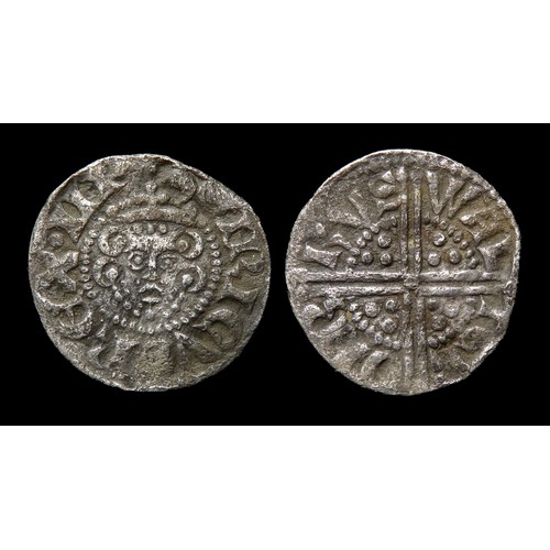 215 - Henry III penny, long cross coinage. Silver, 18mm, 1.23g. Obv: crowned facing bust, +HENRICVS REX II... 