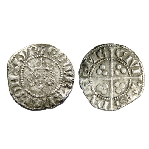 234 - Edward I penny, class 2b. Silver, 1.12g, 19.55 mm. Obv: crowned facing bust, +EDW R ANGL DNS HYB. Re... 