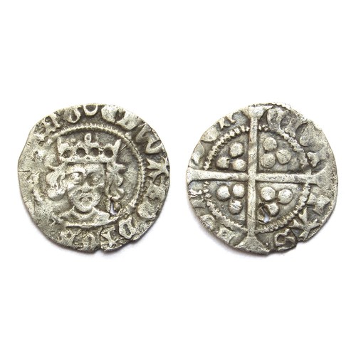 271 - Edward IV penny, second reign (1471-83). Silver, 0.78g. 16.14 mm. Obv: Crowned facing bust, +EDWARD ... 