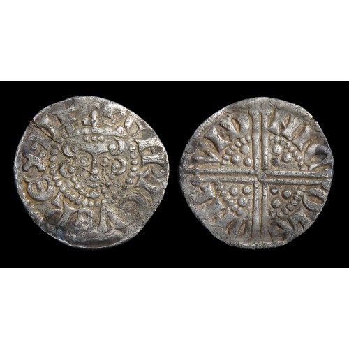 224 - Henry III penny, class 3ab. Silver, 18mm, 1.18g. Obv: crowned facing bust, +HENRICVS REX III. Revers... 