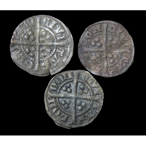 239 - Three Edward I pennies. Class 3d York, 8a London & 10cf1 London. Recorded on the PAS database as... 