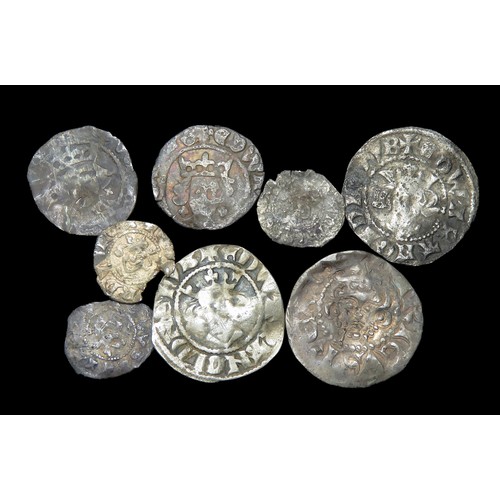 279 - Hammered silver coin group (8 coins), largest 18mm.