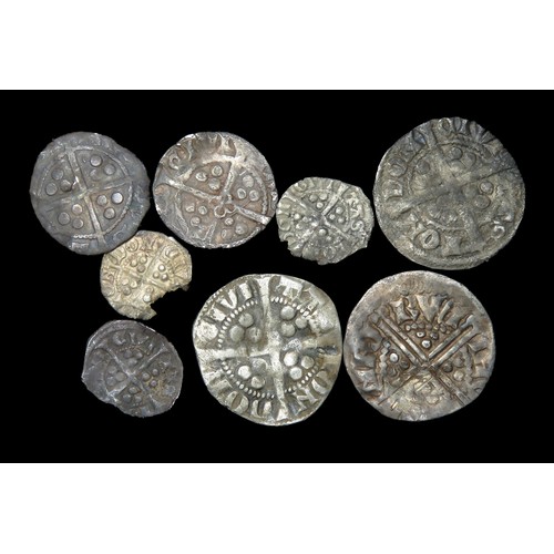 279 - Hammered silver coin group (8 coins), largest 18mm.