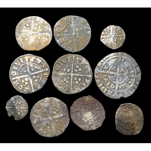 282 - Medieval hammered silver coin group. Largest 21mm.