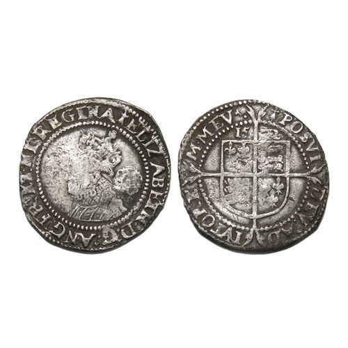 314 - Elizabeth I Sixpence, third and fourth issue (1560-1578). Silver, 3.00g. 26.48 mm. Obv: crowned left... 