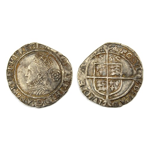 319 - Elizabeth I threepence, third and fourth issue. Silver, 1.48g. 19.01 mm. Obv: crowned left facing bu... 