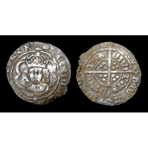 297 - Henry VII halfgroat. Silver, 21mm, 1.54g. Obv: Crowned facing bust, + HENRIC DI' GRA' REX AGL' Z. Re... 