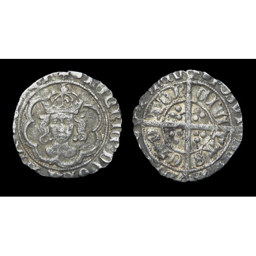 298 - Henry VII halfgroat. Silver, 19mm, 1.51g. Obv: Crowned facing bust, + HENRIC DI' GRA' REX AGL' Z. Re... 