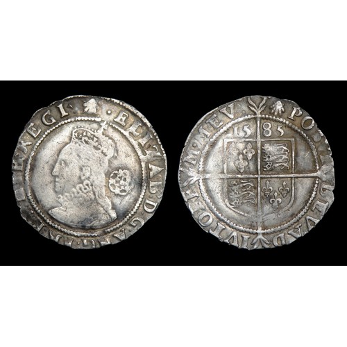 326 - Elizabeth I sixpence, sixth issue (1582-1600). Silver, 26mm, 2.93g. Obv: crowned left facing bust, r... 