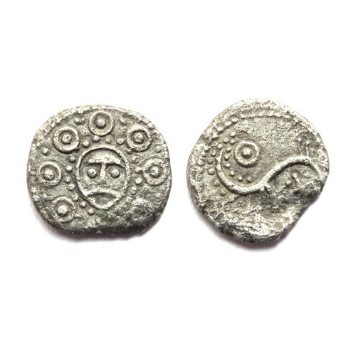 185 - Anglo-Saxon sceattas. Silver, 0.91g. 11.58 mm. Anglo-Saxon, Sceatta, 0.96g., secondary phase, c.710-... 