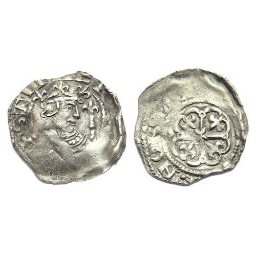 203 - Stephen penny, Norwich (1136-45). Silver, 1.46g. 20.64 mm. Obv: Obverse: Crowned bust right with sce... 