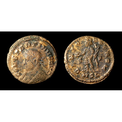 226 - Constantine I follis. Unlisted type. Obv: Bust left wearing imperial mantle; CONSTANTINVS AVG. Rev: ... 