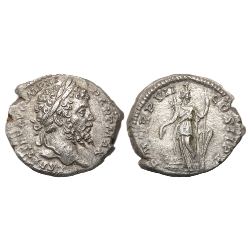 122 - Septimius Severus Denarius. Rome, AD 199. Silver, 2.08g. 1874 mm. Laureate bust right, L SEPT SEV AV... 