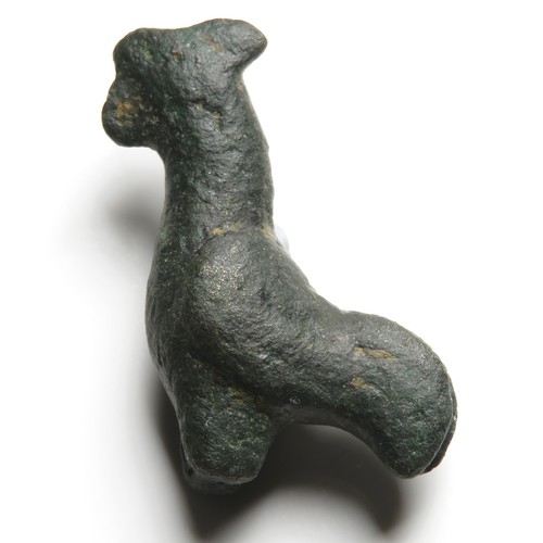 37 - Roman bronze cockerel figure. Presumably a cult object dedicated to the god Mercury, the god of trad... 