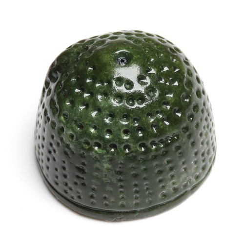 119 - Medieval beehive thimble with pierced top, 13th - 15th century. 16mm diameter x 13mm, 2.64g.