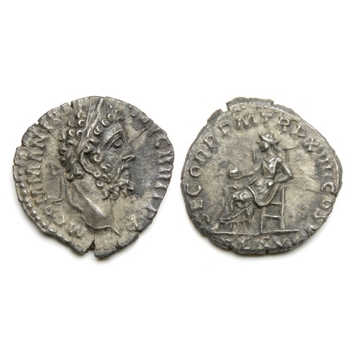 198 - Commodus Denarius. Rome, 189 AD. Silver, 2.36g. 18 mm. Laureate bust right, M COMM ANT P FEL AVG BRI... 