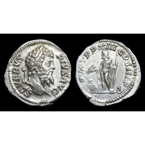 204 - Septimius Severus Denarius. Rome, 205 AD. Silver, 19mm, 3.17g. Laureate and draped bust right, SEVER... 