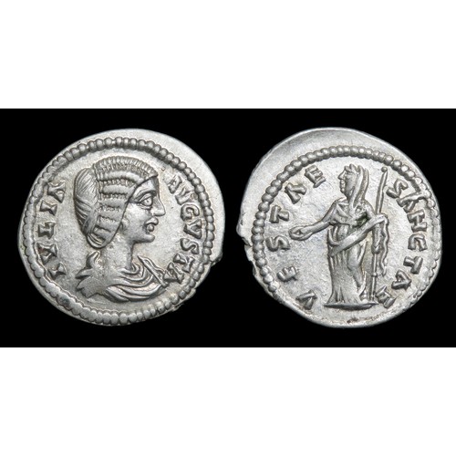 206 - Julia Domna Denarius. Laodicea, 197 AD. Silver, 2.89g. 21 mm. Draped bust right, IVLIA AVGVSTA. R. V... 