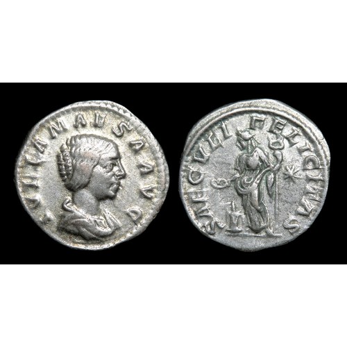 217 - Julia Maesa Denarius. Circa 217-235 AD. Silver, 19mm, 2.69g. Draped bust right, IVLIA MAESA AVG. R. ... 