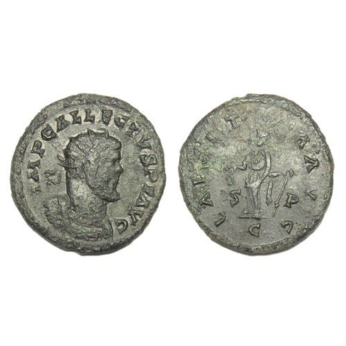 230 - Allectus Antoninianus. Colchester, 293-95 AD. Billon, 3.97g. 22 mm. Radiate bust right, IMP C ALLECT... 