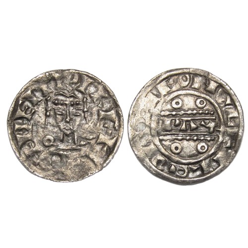 266 - Henry I Ipswich PAX Type Penny. Circa 1103 AD. Silver, 0.89g. 16.84 mm. Diademed and crowned facing ... 