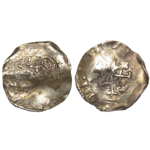 267 - Henry I Type 15 Penny. Winchester, Circa 1125-1135. Silver, 1.37g. 21 mm. Crowned facing bust with s... 