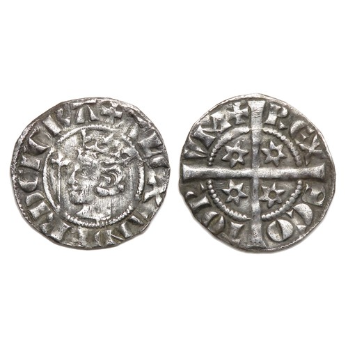 285 - Alexander III Penny. Second Coinage, 1280-86 AD. Silver, 1.38g. 19 mm. Crowned bust left with sceptr... 