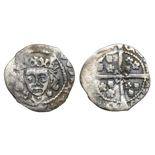 320 - Edward IV Irish Penny. Bust with Sun and Roses / Rose on cross coinage, 1479 AD. Silver, 0.49g. 14 m... 