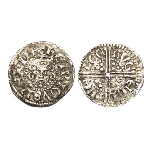 278 - Henry III Penny, Ilchester. Phase II,1249-50 AD. Silver, 1.28g. 19 mm. Crowned facing bust, +HENRIC ... 