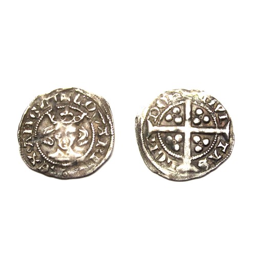 298 - Edward III Penny. Pre-treaty period, 1351-61 AD. Silver, 1.13g. 19 mm. London mint. Ref: Spink 1586.