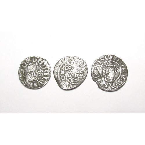 324 - Medieval Coin Group. (3). Henry II London, class 1b, Henry III short cross, Canterbury class 7c. Hen... 