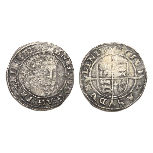 334 - Henry VIII Posthumous Irish Silver Threepence. Edward VI, Posthumous Coinage. In the name of Henry V... 