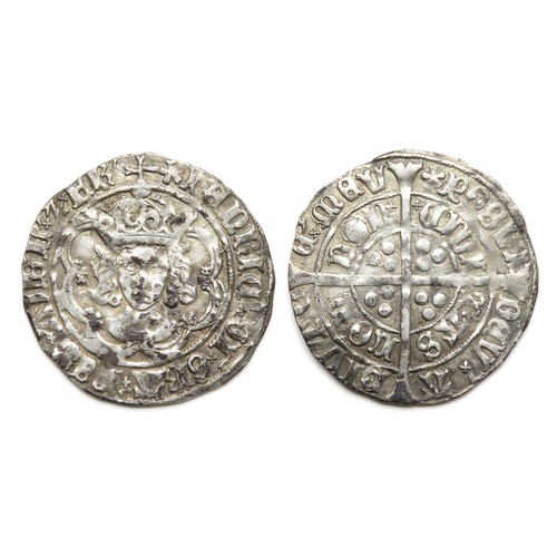 325 - Henry VII Groat. 1485-1509 AD. Silver, 2.96g. 27 mm. Mint mark pansy, London mint. Ref: Spink 2199