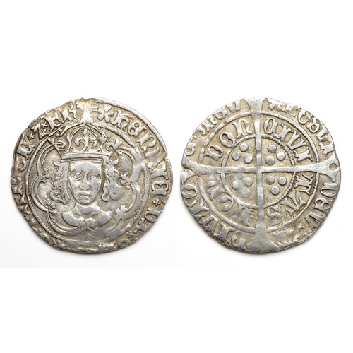 326 - Henry VII Groat. 1485-1509 AD. Silver, 3.10g. 25 mm. Mint mark pansy, London mint. Ref: Spink 2199.