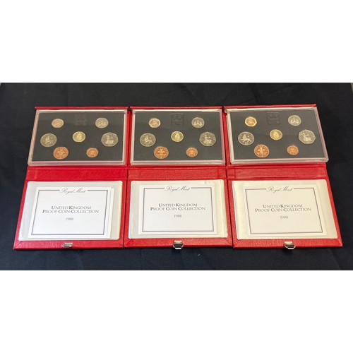 426 - Royal Mint 1988 Proof Year Sets x 3