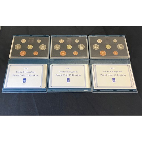 431 - Royal Mint Proof Coin Collection 1991 x 3.