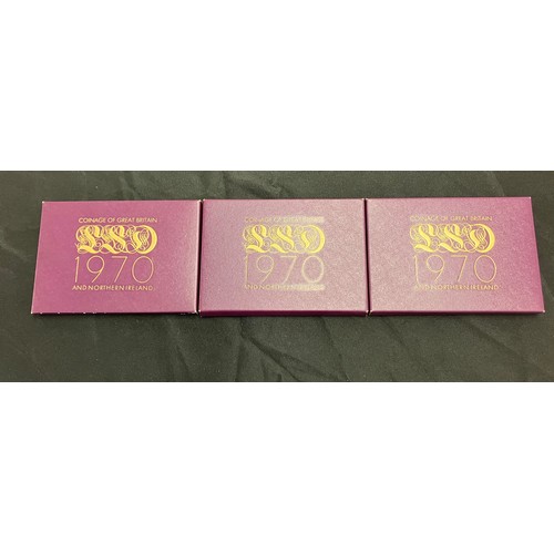 432 - Royal Mint Proof Coin Sets 1970 x 3.