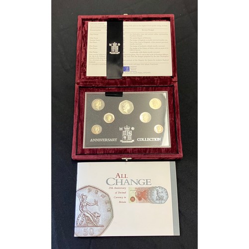 436 - Royal Mint Silver Anniversary Silver Proof Coin Set 1996.