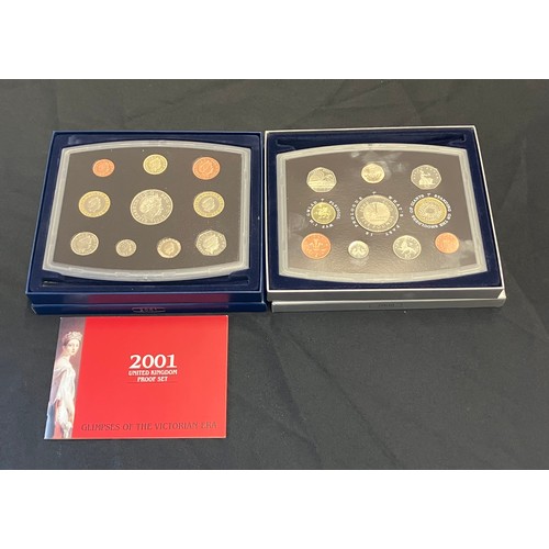 437 - Royal Mint Proof Coin Collection x 2, 2000 & 2001