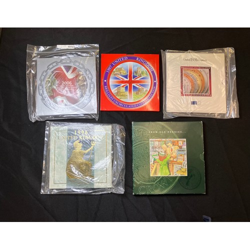 460 - Royal Mint BUNC Coin Collections x 5, 1991, 1996, 1997, 2006 & 1996 From Old Pennies.